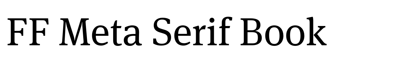 FF Meta Serif Book